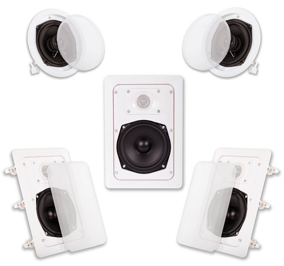 Acoustic Audio HT-55 In Ceiling Surround Sound Speakers