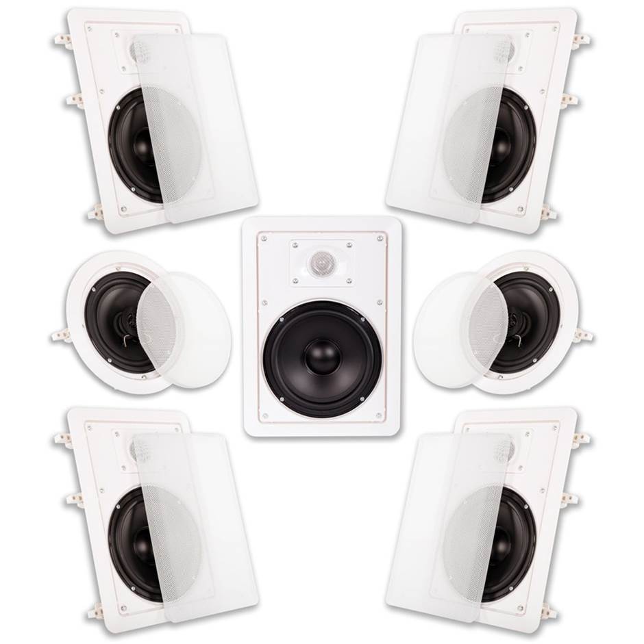 Acoustic Audio HT-67 7.1 In Ceiling Surround Sound Speakers
