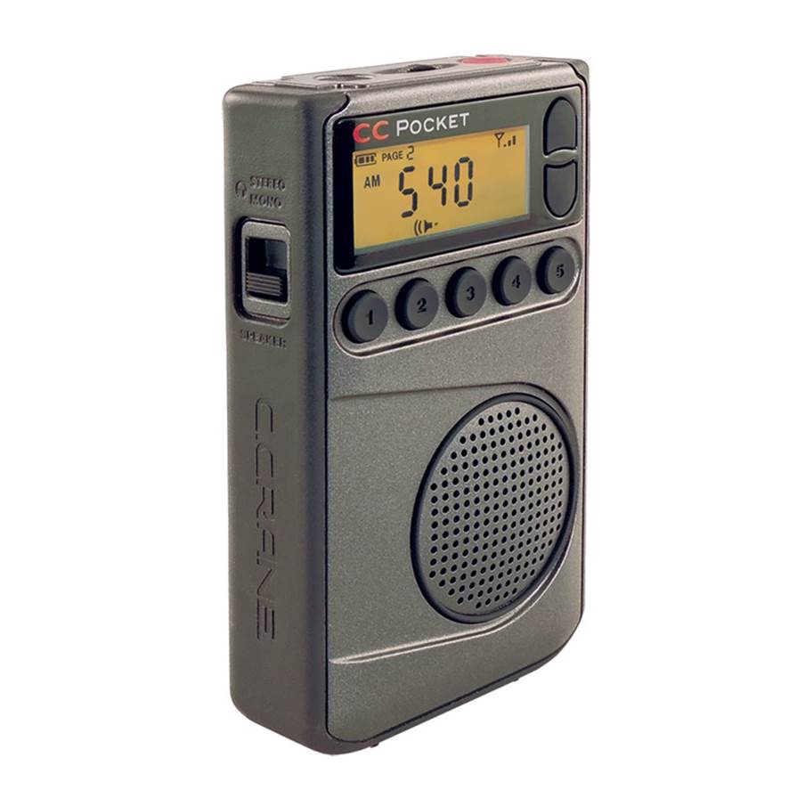 C. Crane CC Pocket AMFM Pocket Portable Radio