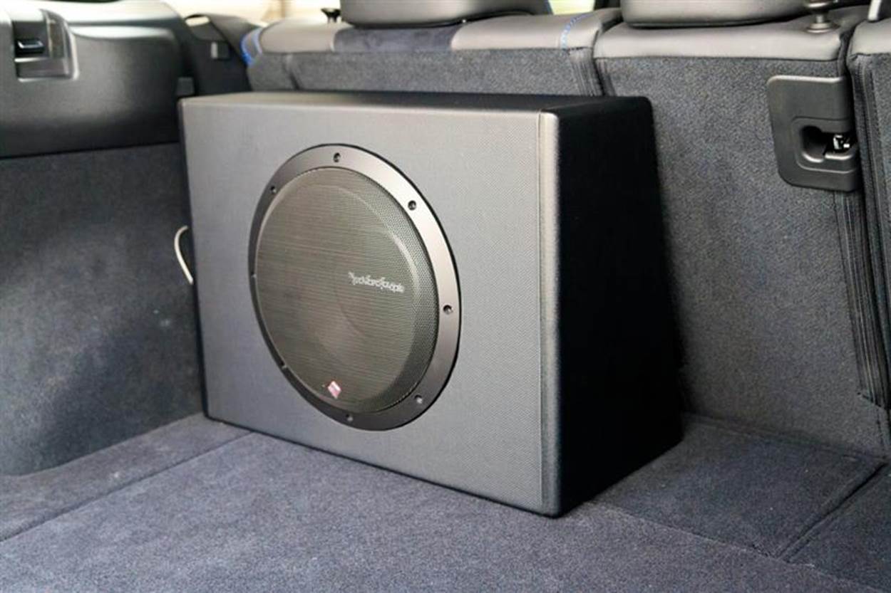 OE AUDIO OE-110FA 10 Inch 1300W Active Car Subwoofer Enclosure - Flat Design, 650W RMS, 2021 Model