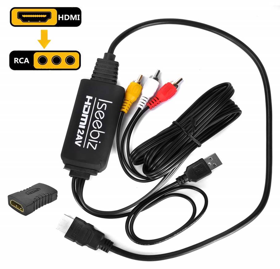 Iseebiz HDMI to RCA Converter