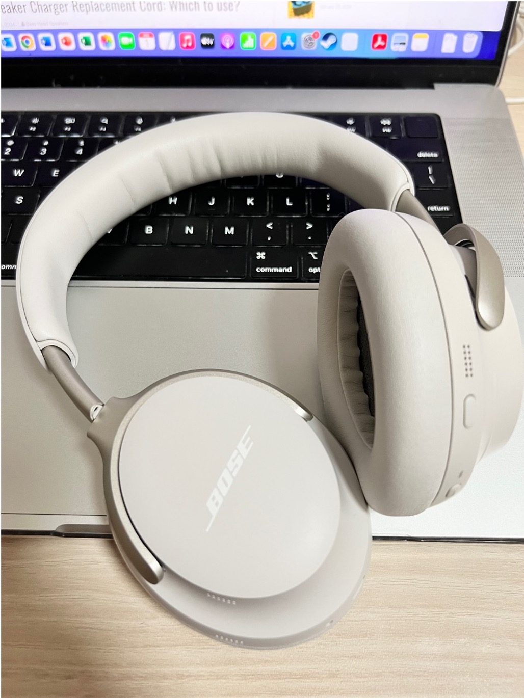 Bose QC Ultra headphone on mac